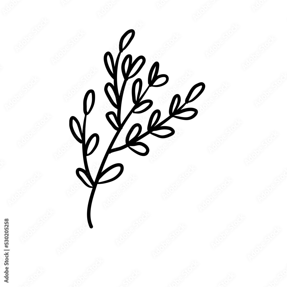 Aesthetic botanical wedding leaf