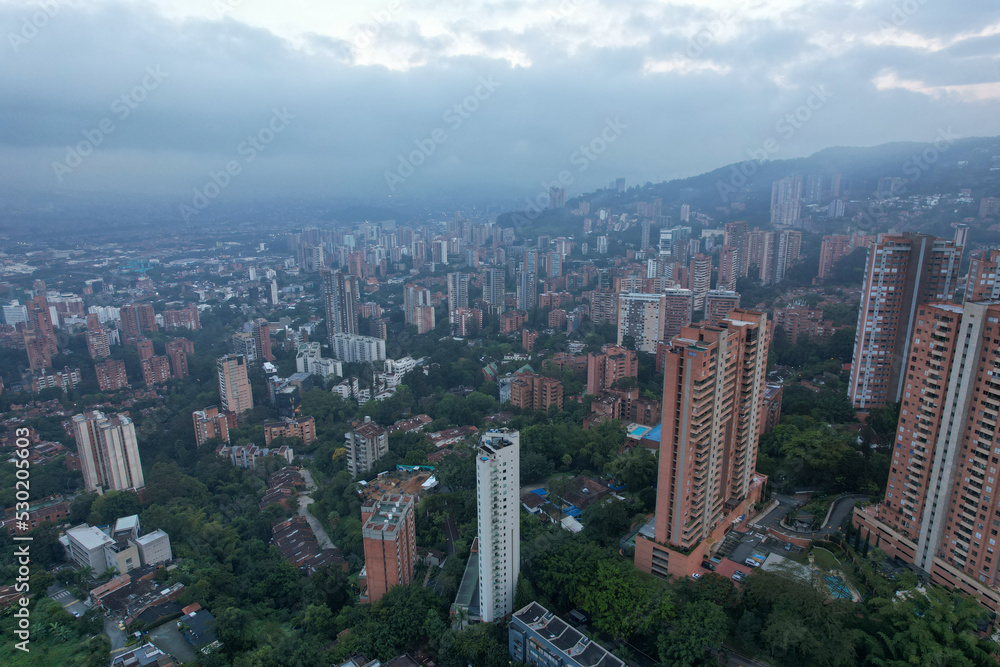 Downtown Medellin Colombia on a cloudy day 5