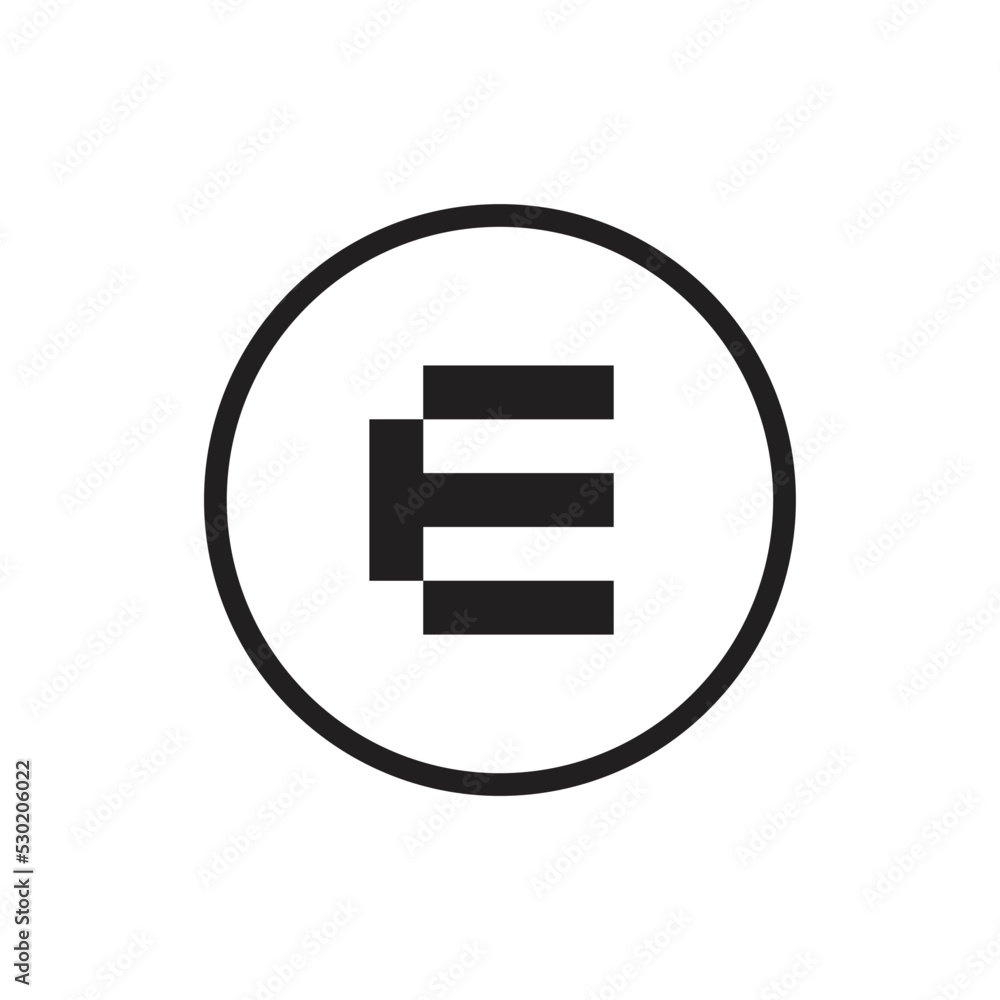 Modern letter E logo icon design, vector illustration Modern letter E logo icon design, vector illustration