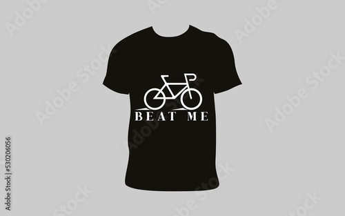 t shirt design with beat me sentence 