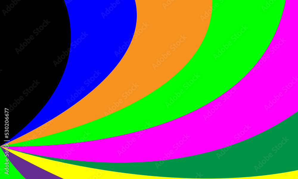 Obraz premium An abstract illustration of colorful curved shapes for backdrop design. Background with modern waves.