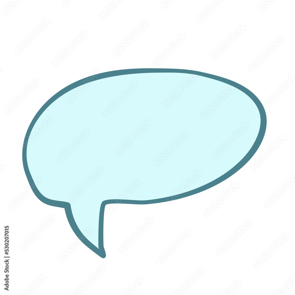 Speech bubble message line doodle Speech bubble message line doodle