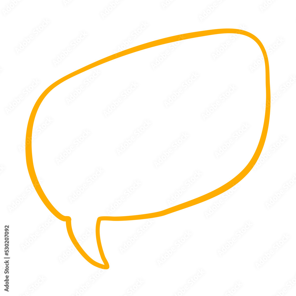 Speech bubble message line doodle Speech bubble message line doodle