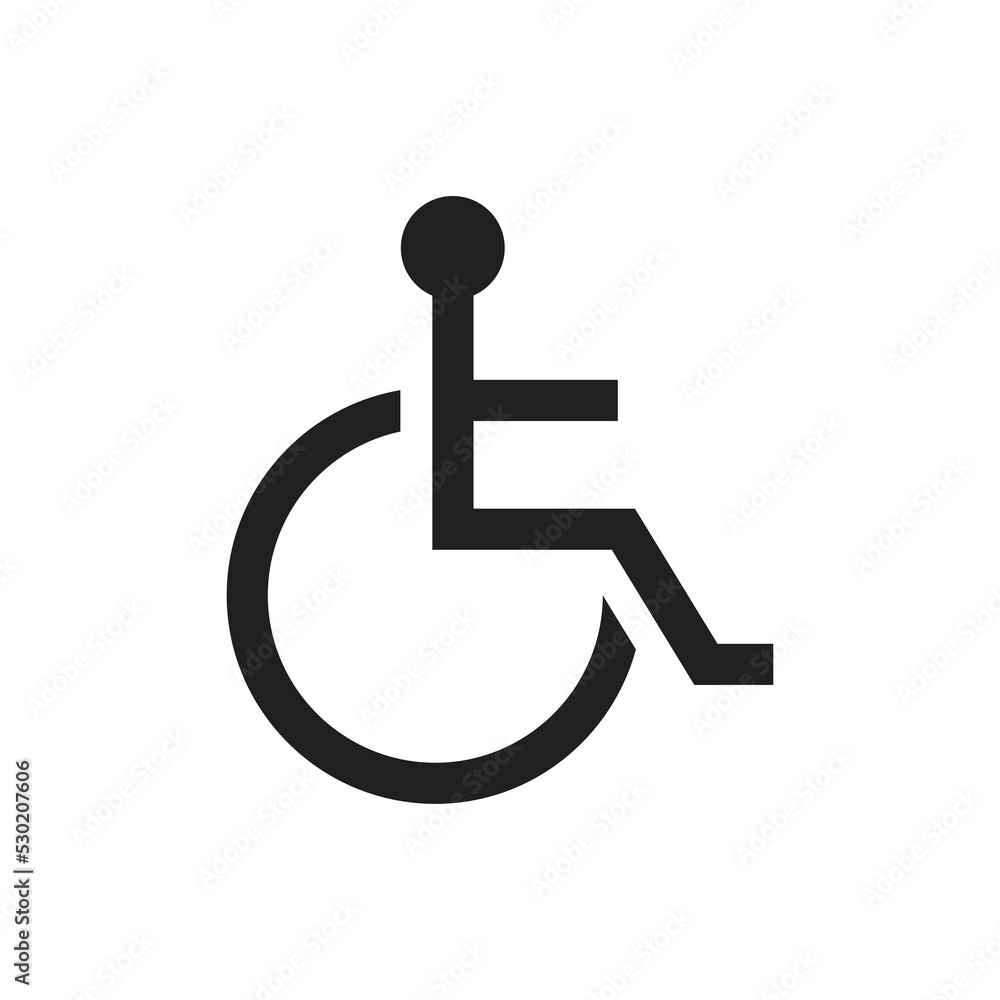 Difable icon vector design illustration Difable icon vector design illustration