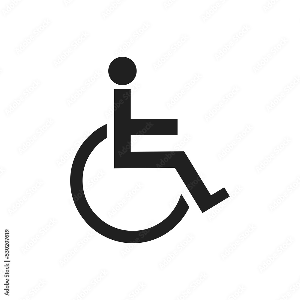 Difable icon vector design illustration Difable icon vector design illustration
