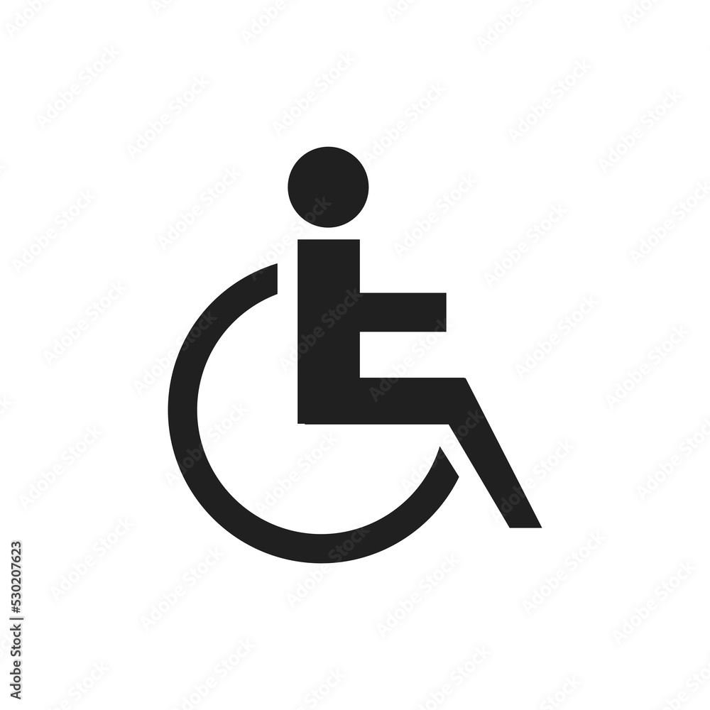 Difable icon vector design illustration Difable icon vector design illustration