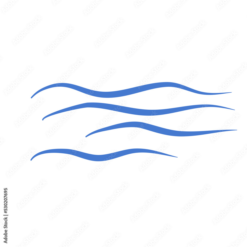 line water waves icon