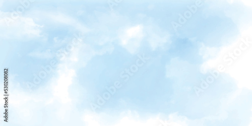 Blue sky with white cloud background. Perfect blue, sunny sky