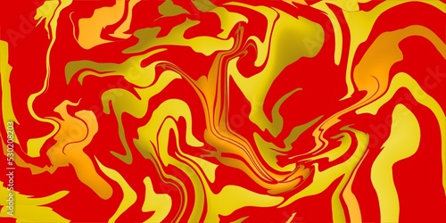Fototapeta Naklejka Na Ścianę i Meble -  Wavy red yellow pattern for background. background with red yellow color. Dragon color pattern and red yellow fire pattern 
