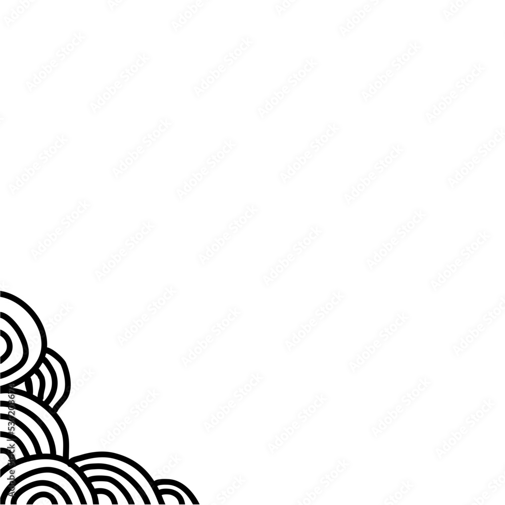 Abstract aesthetic line corner border Abstract aesthetic line corner border
