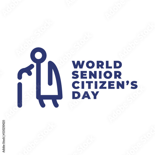 World senior citizen's day sign.