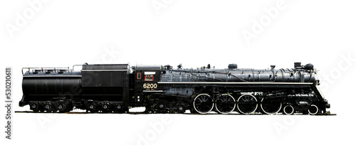 Steam locomotive from an earlier era of transportation photo