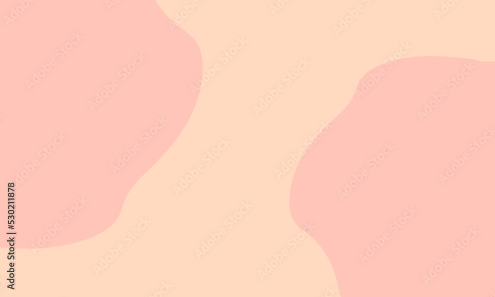 cream background with peach blob abstract