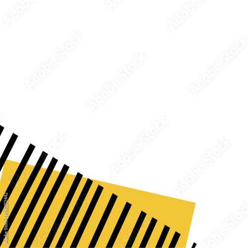 geometric minimalist memphis corner border