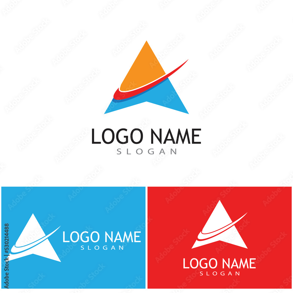 A initial letter logo vector template design A initial letter logo vector template design