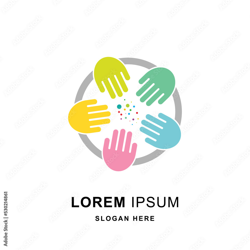 Concept hand circle isolated on white background, metaphor to diversity friendship Concept hand circle isolated on white background, metaphor to diversity friendship
