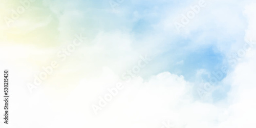 Clouds and sky with a sweet pastel background Bright