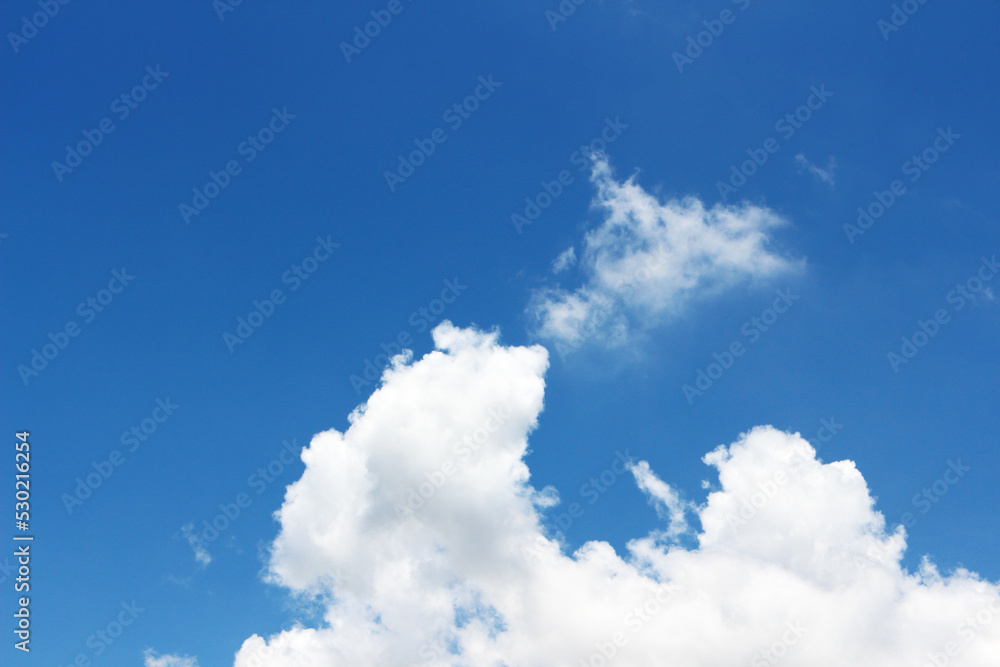 Blank sky surface with small clouds Blank sky surface with small clouds