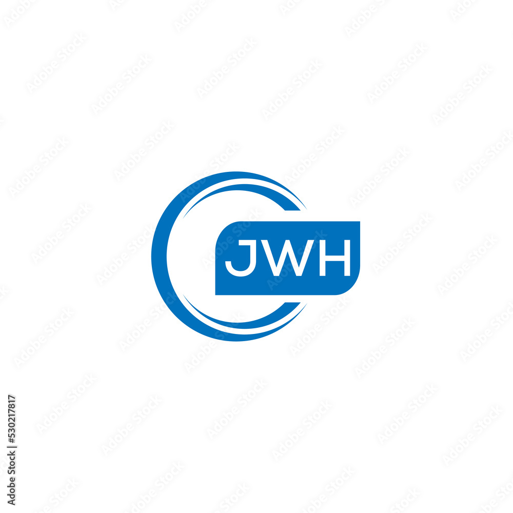 JWH letter design for logo and icon.JWH typography for technology, business and real estate brand.JWH monogram logo.