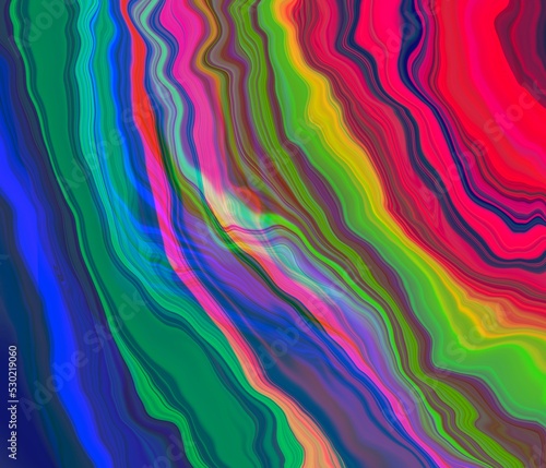 Aesthetic chromatic abstract colorful background with lines.