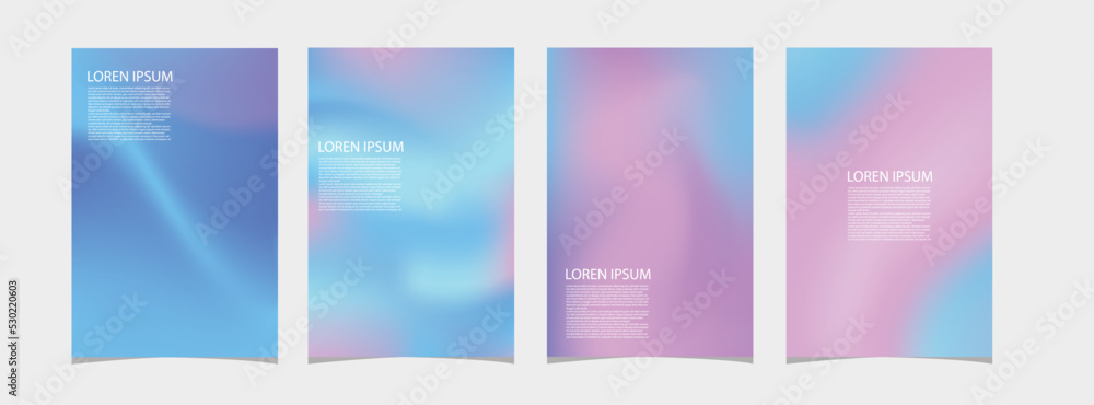 Abstract fluid 3d shape vector background in the trendy liquid color set. Modern vector template for brochures, flyers, flyers, covers, and catalogs in A4 size. Colored liquid graphic composition.