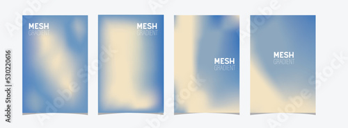set of three banners with snowflakes