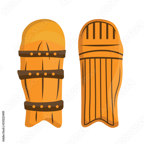 Single Cricket Leg Guards Illustration Vector With Clip Art Premium Design, Best Creative Concept With White Background, And Amazing Color, Guards Vector Free File Download.