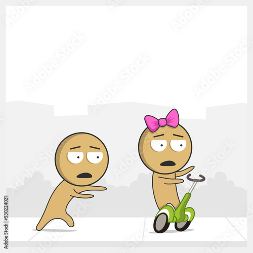 Girl on segway