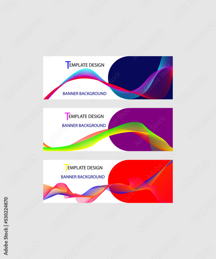 Fototapeta premium vector banner design, modern templates, banner templates on white background.