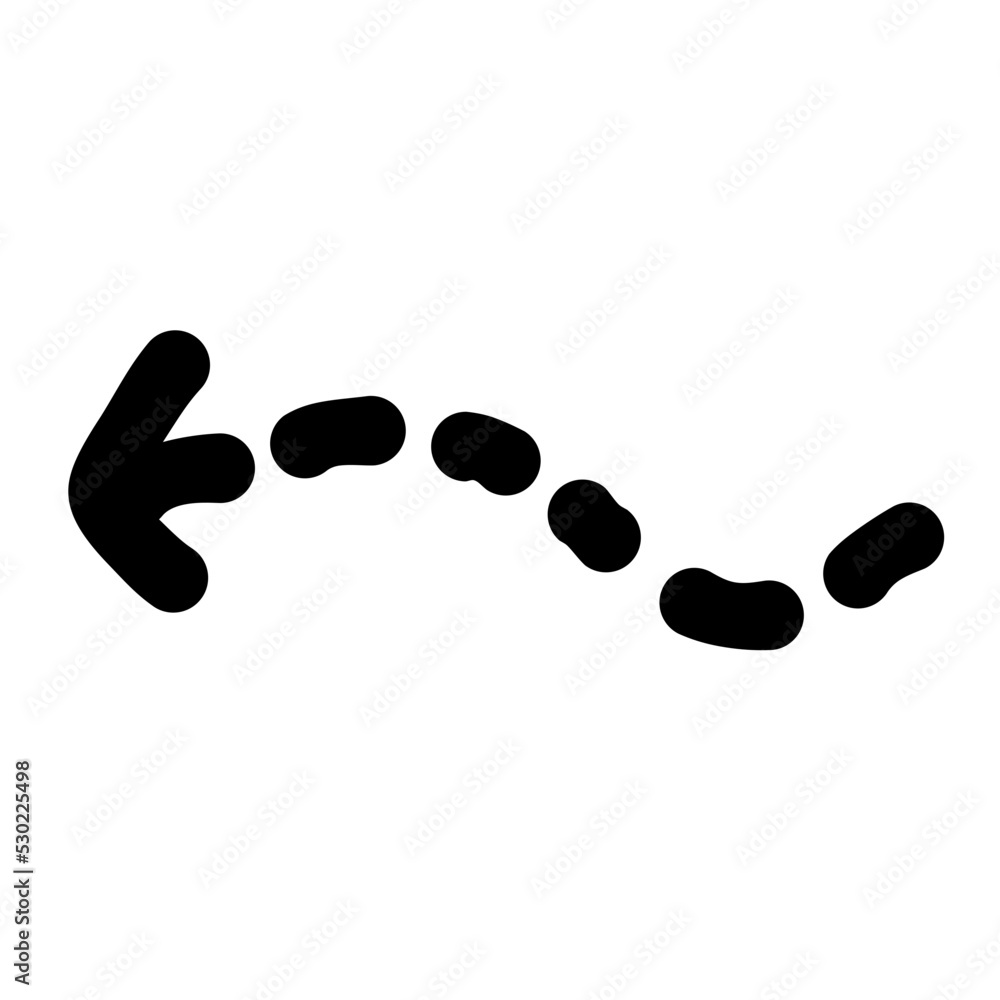 Doodle arrow sign Illustration Doodle arrow sign Illustration