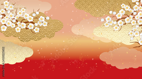 和風イラスト背景