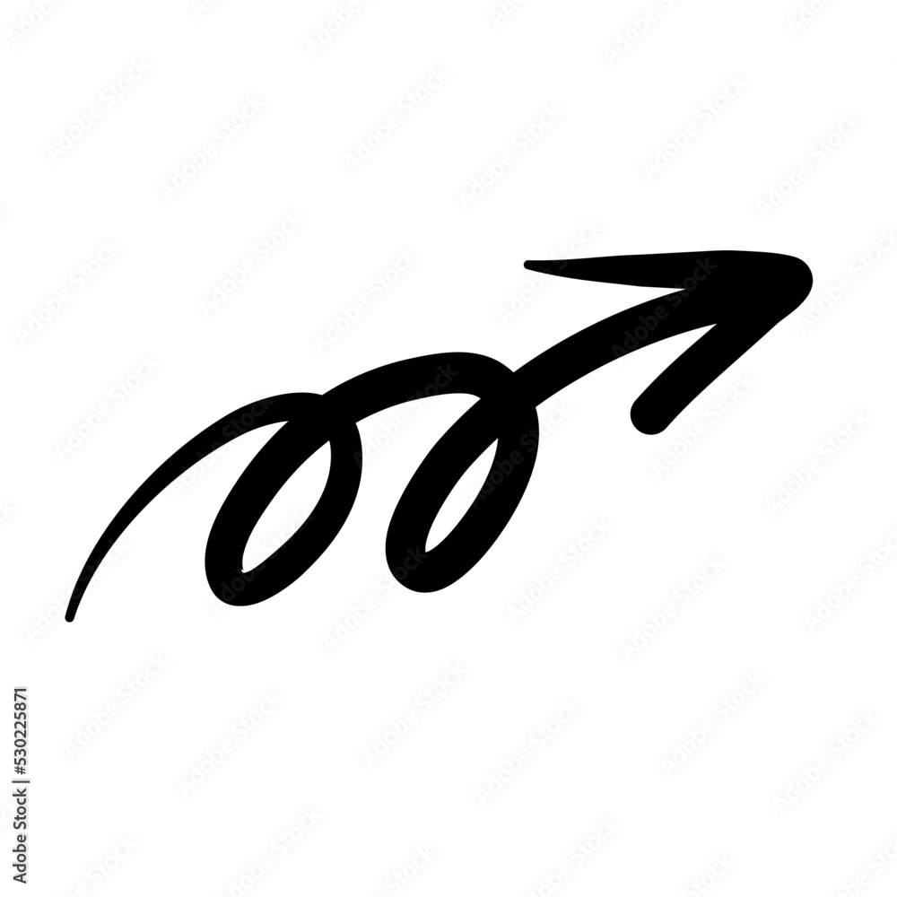 Scribble Arrow sign direction navigation Scribble Arrow sign direction navigation
