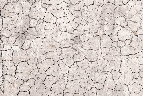 Surface of a grungy dry cracking parched earth for textural background Fototapet