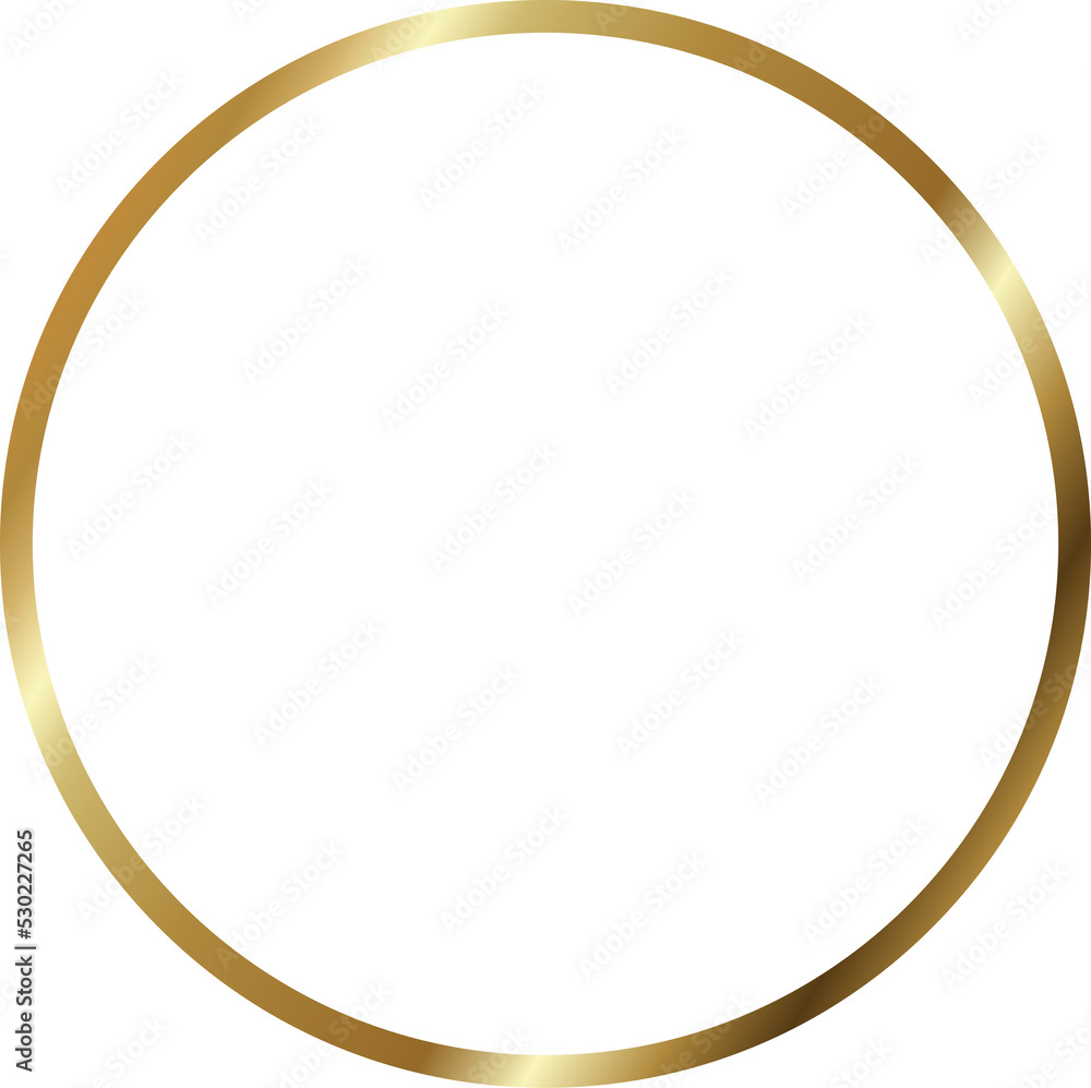 Gold circle frame. Luxury, geometric Gold circle frame. Luxury, geometric