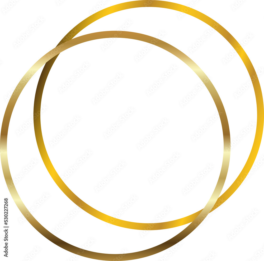 Gold circle frame. Luxury, geometric Gold circle frame. Luxury, geometric