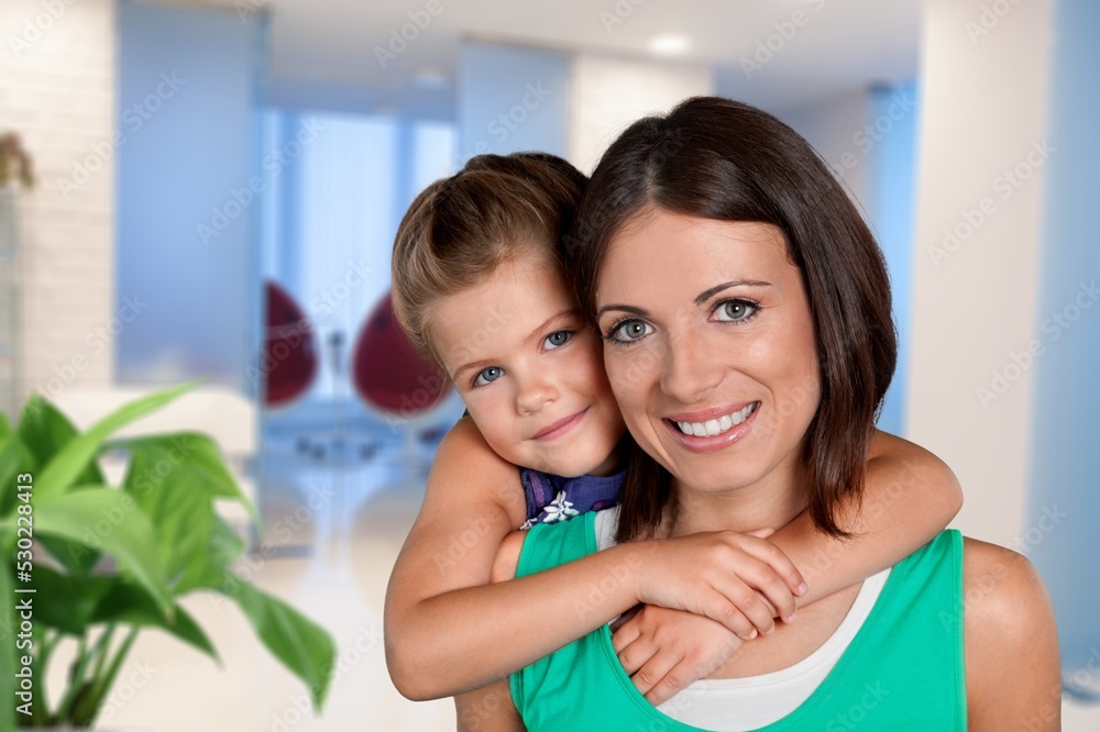 Beauty smile family. Happy mother and little girl. Beauty smile family. Happy mother and little girl.