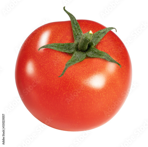 Fresh mini Tomato isolated on the white background, Japanese Tomato on white Background with clipping path.