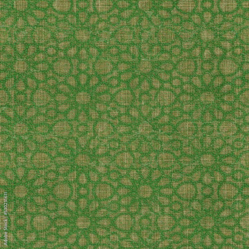 Fototapeta premium Geometric damask seamless pattern with grunge texture