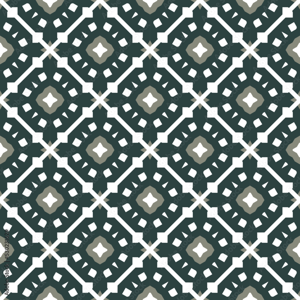 Fototapeta premium Abstract geometric pattern. A seamless background, vintage texture.