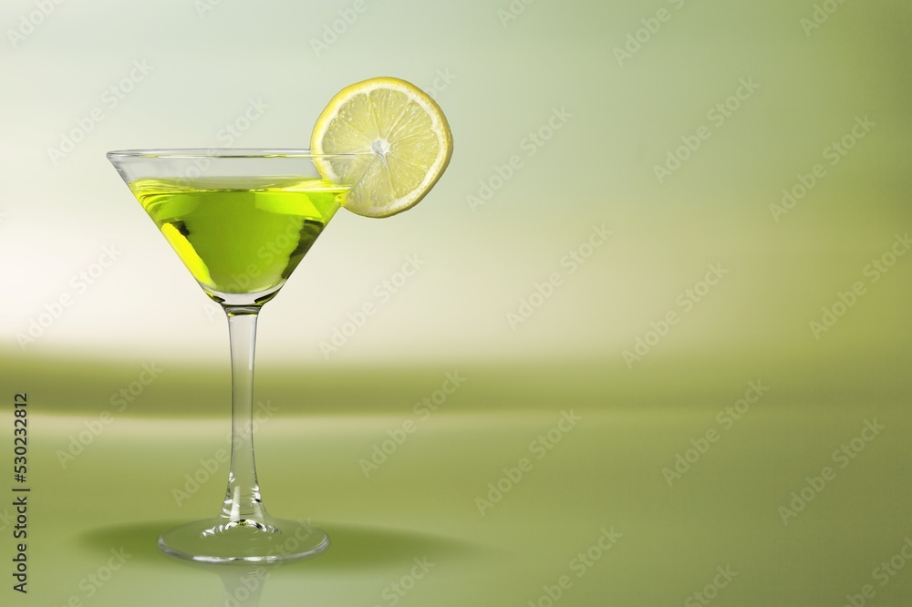Martini tasty fresh cocktail on the desk Martini tasty fresh cocktail on the desk