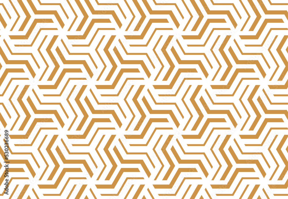 Abstract geometric pattern with stripes, lines. Seamless vector background. White and gold ornament. Simple lattice graphic design Abstract geometric pattern with stripes, lines. Seamless vector background. White and gold ornament. Simple lattice graphic design