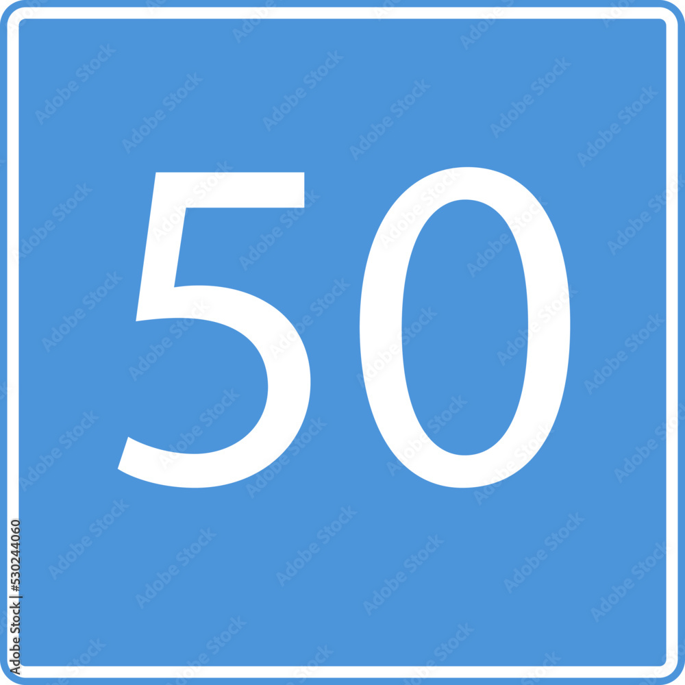 Road information signs. Recommended speed. Vector image. Road information signs. Recommended speed. Vector image.