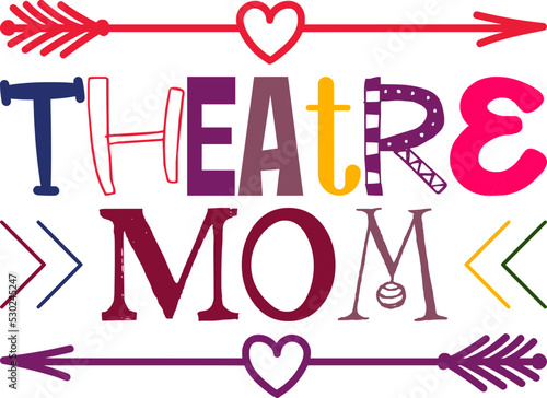 theatre mom Design,Mom,White,Vintage