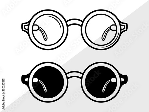 Sunglasses SVG, Eyeglasses svg, Glasses Svg, Aviator Sunglasses Svg, Nerd Glasse Fototapet