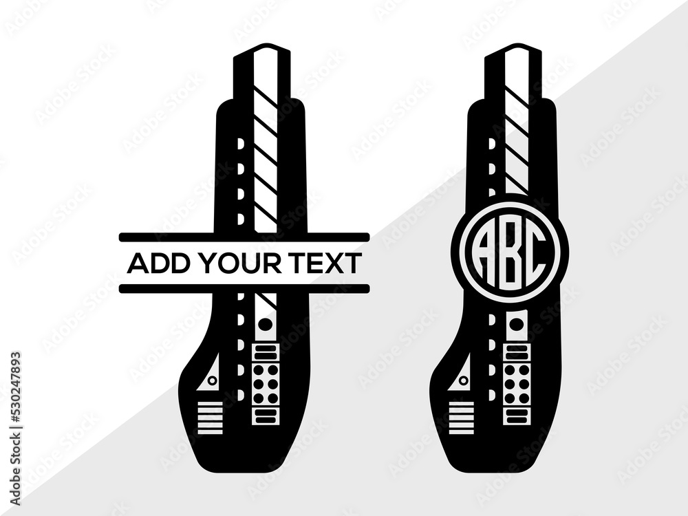Box Cutter Monogram SVG, Circle Monogram Svg, Paper Cutter Svg, Cutter