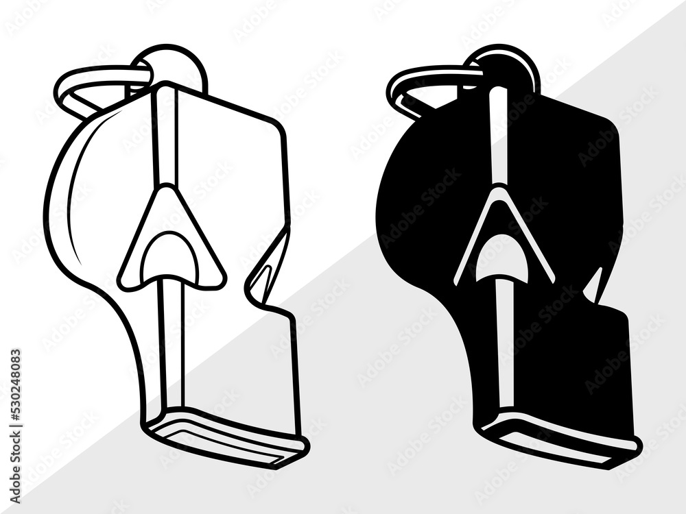 Whistle SVG, Referee Whistle Svg, Sports Whistle Svg, Coach Whistle Svg