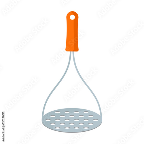 potato masher flat vector illustration logo icon clipart