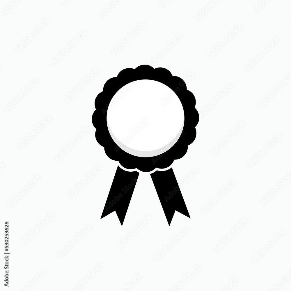 Ribbon Icon. Award Symbol - Vector.    