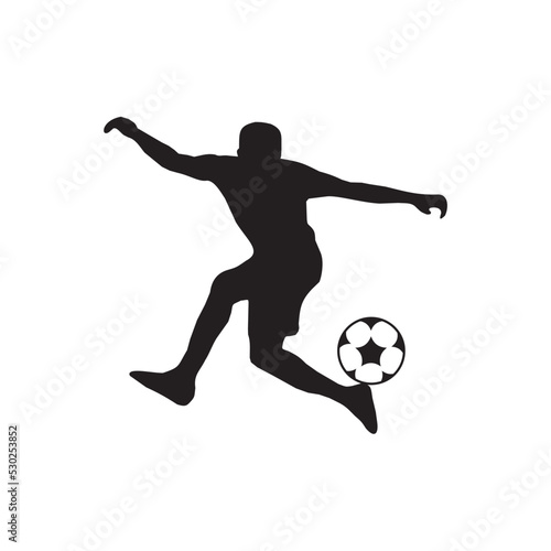 Football player character icon logo design © dimensi design
