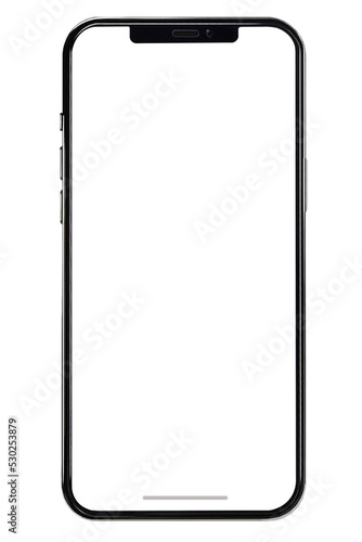 【透過素材】スマホのブラックフレーム　リアル高画質